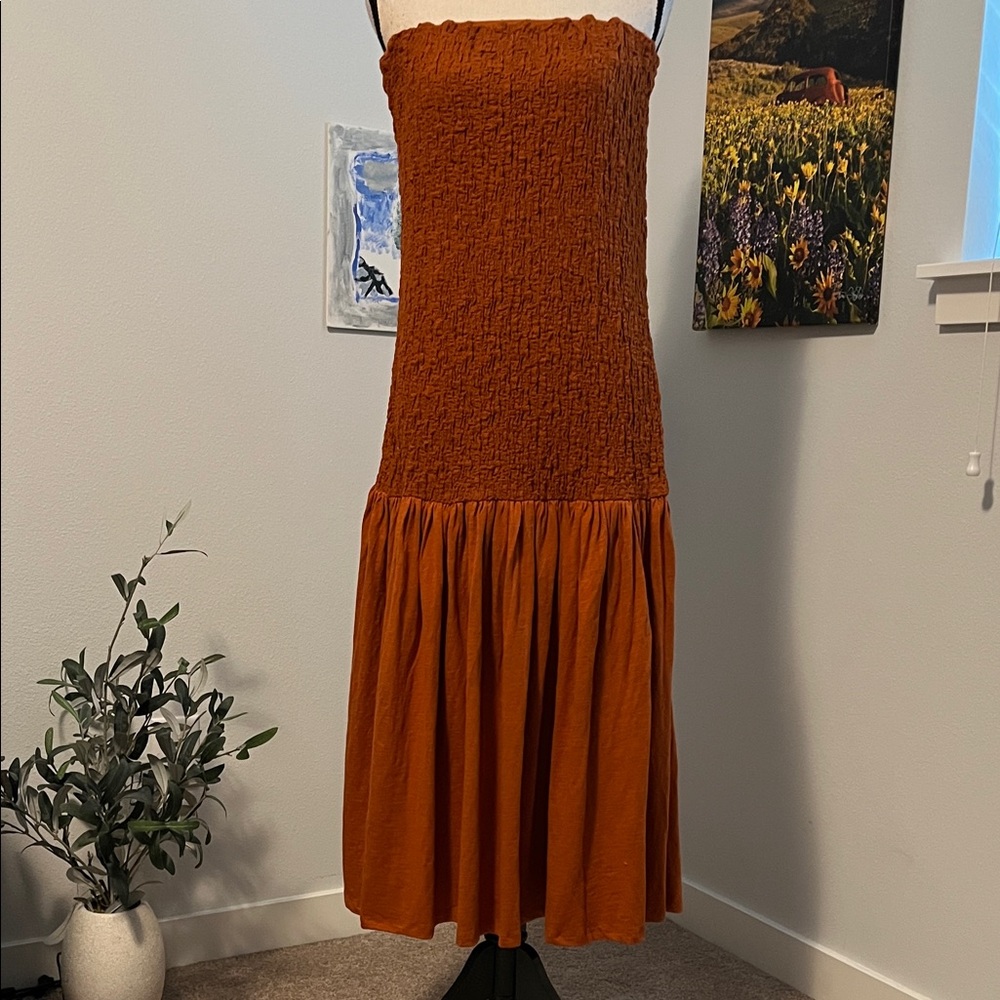 NWT Anthropologie Strapless Dress